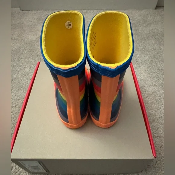 NEW in Box Hunter Kids’ Classic Waterproof Rain Boots, Rainbow 🌈, Toddler 6M - Picture 10 of 12